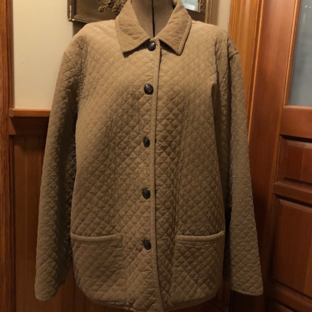 Charter Club Quilted Corduroy Lined Barn Jacket